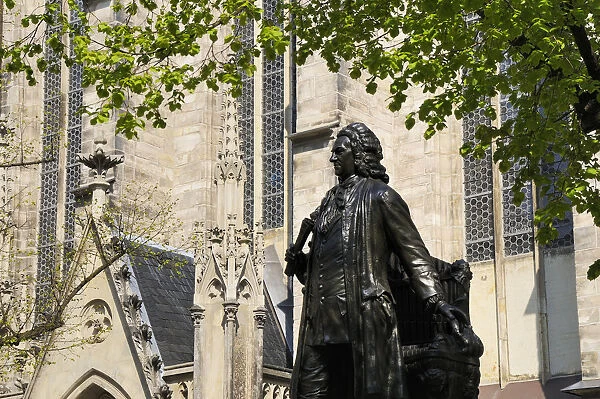 Johann Sebastian Bach statue near Thomaskirche where, in 1723, he was appointed Cantor
