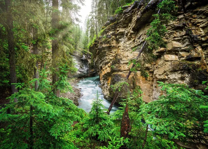 Framed Print : Johnston Canyon, Banff National Park, Alberta, Canada Framed Print : Johnston Canyon, Banff National Park, Alberta, Canada