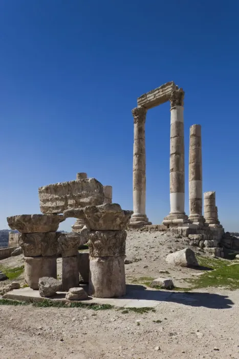 Framed Print : Jordan, Amman, The Citadel, Roman-era Temple of Hercules Framed Print : Jordan, Amman, The Citadel, Roman-era Temple of Hercules