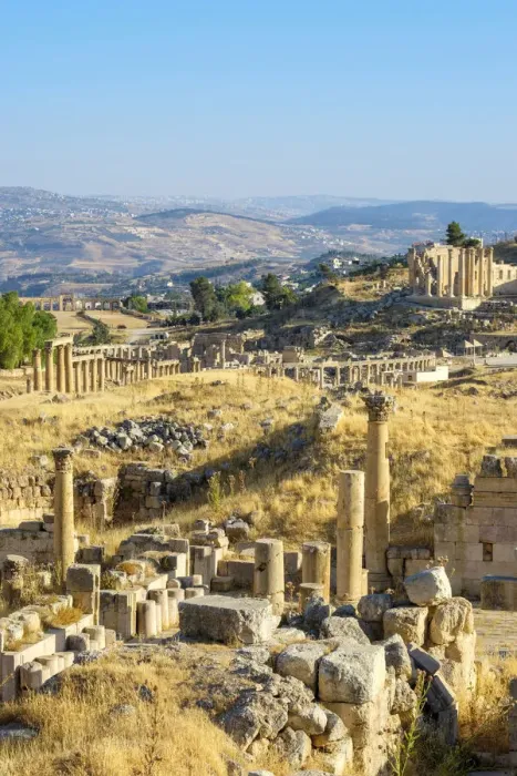Framed Print : Jordan, Jerash Governorate, Jerash. Ruins of the ancient Roman city of Gerasa Framed Print : Jordan, Jerash Governorate, Jerash. Ruins of the ancient Roman city of Gerasa