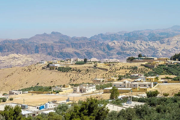 Jordan, Ma an Governorate, Rajif. Village of Rajif in the protected region of Petra