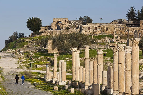 Jordan, Umm Qais-Gadara, ruins of ancient Jewish and Roman city