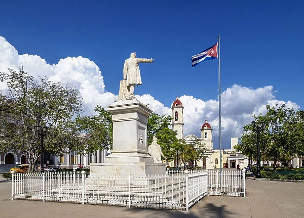 Jose Marti Statue, Main Square, Cienfuegos, Cienfuegos Province, Cuba