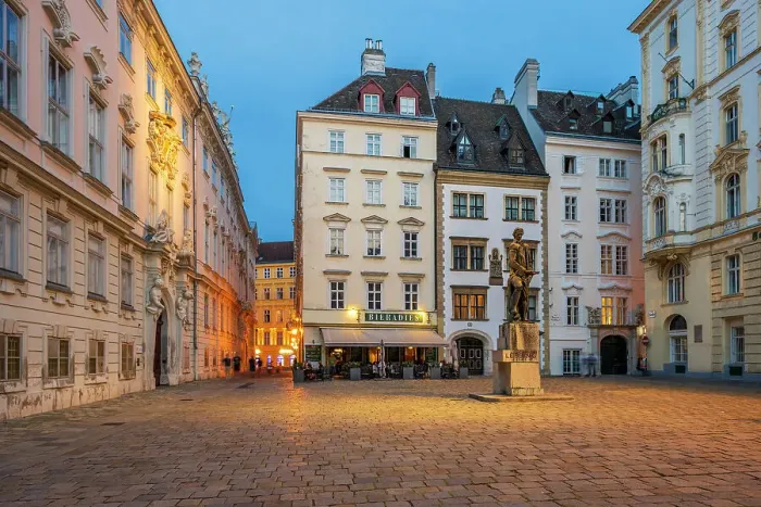 Framed Print : Judenplatz (Jewish Square), Vienna, Austria