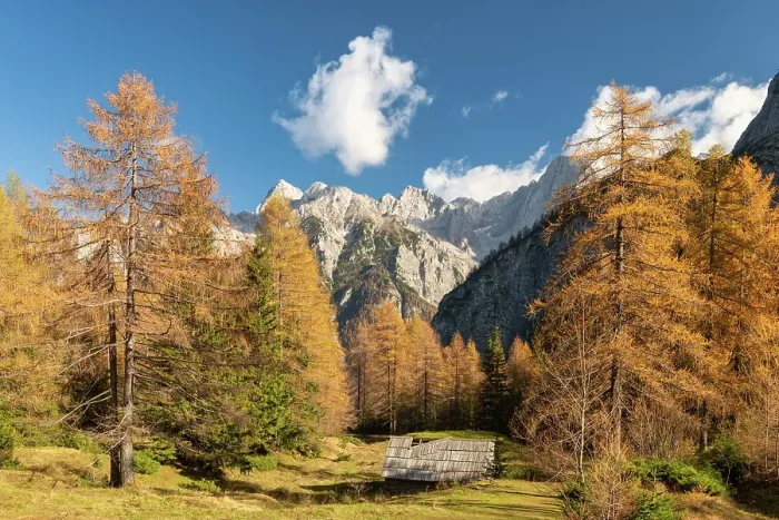 Framed Print : Julian Alps in Autumn, Triglav National Park, Slovenia, Europe Framed Print : Julian Alps in Autumn, Triglav National Park, Slovenia, Europe