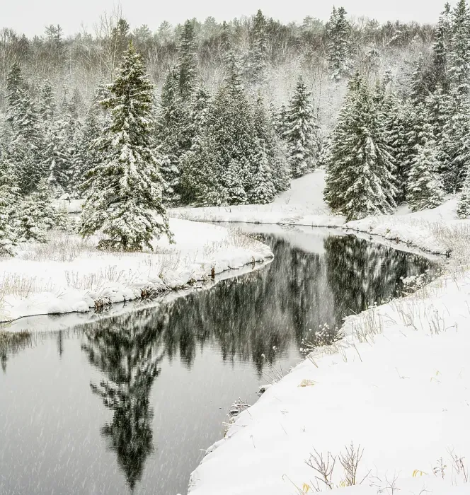 Framed Print : Junction Creek with fresh snow, Greater Sudbury, Ontario, Canada Framed Print : Junction Creek with fresh snow, Greater Sudbury, Ontario, Canada
