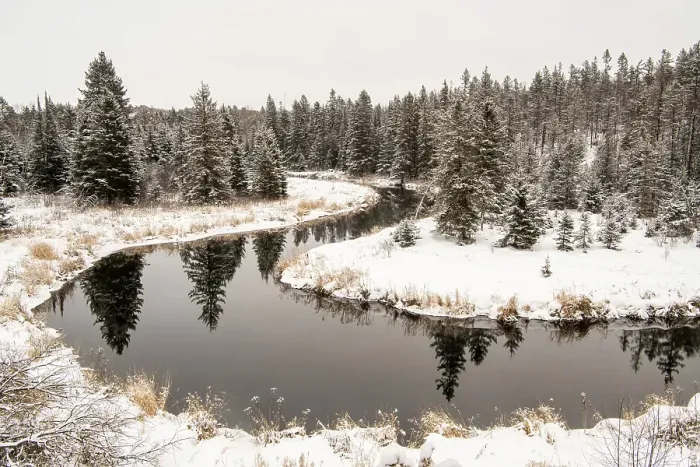 Framed Print : Junction Creek in winter, Greater Sudbury, Ontario, Canada Framed Print : Junction Creek in winter, Greater Sudbury, Ontario, Canada