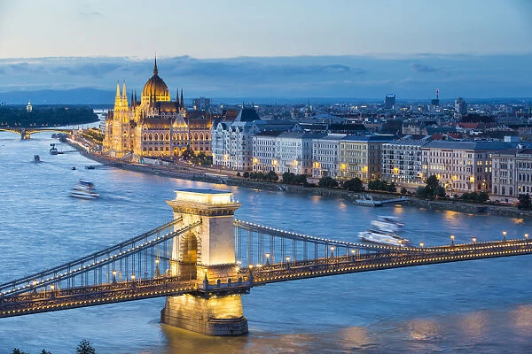 June 2016. Architecture, Boats, Bridge, Budapest