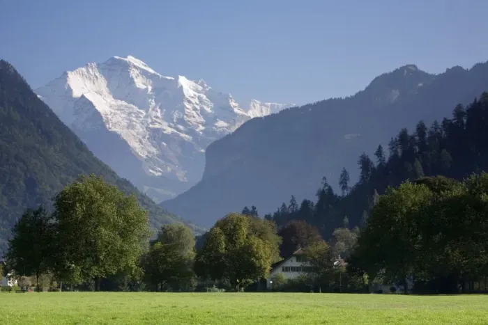 Framed Print : Jungfrau & Interlaken Framed Print : Jungfrau & Interlaken