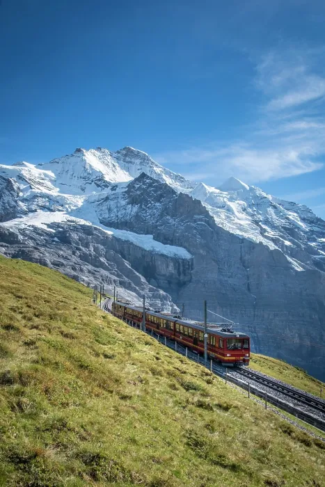 Framed Print : Jungfrau above Kleine Scheidegg, Berner Oberland, Switzerland Framed Print : Jungfrau above Kleine Scheidegg, Berner Oberland, Switzerland