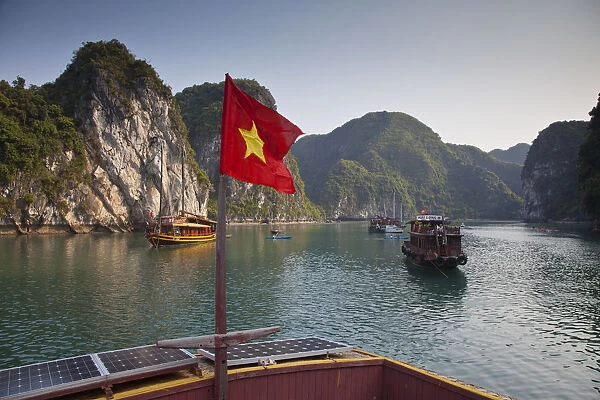 Junk boat on Halong Bay, Vietnam