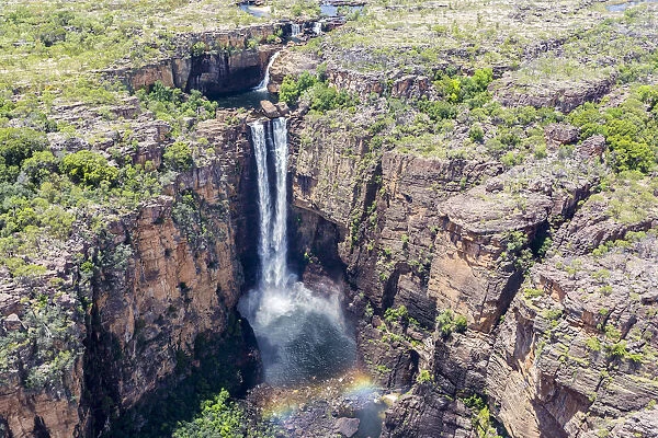 Kakadu National Park, Top End, Northern Territory, Australia. Jim Jim Falls aerial view
