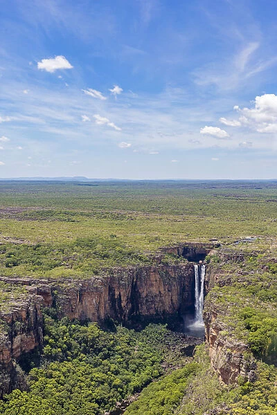 Kakadu National Park, Top End, Northern Territory, Australia. Jim Jim Falls aerial view