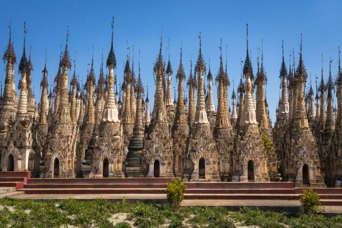 Framed Print : Kakku Pagodas (AKA Mwe Taw Kakku Pagodas Complex), Taunggyi District, Shan State, Myanmar