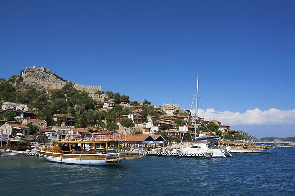 Kale Caste, Port, Simena, Lykia, Turquoise Coast, Turkey