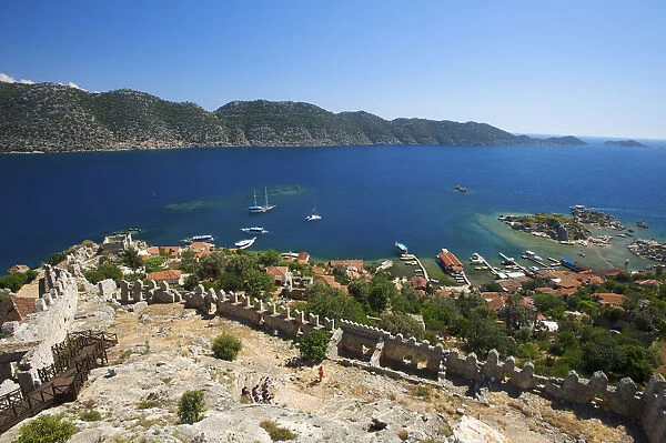 Kale Castle, Simena, Kekova Island, Lykia, Turquoise Coast, Turkey