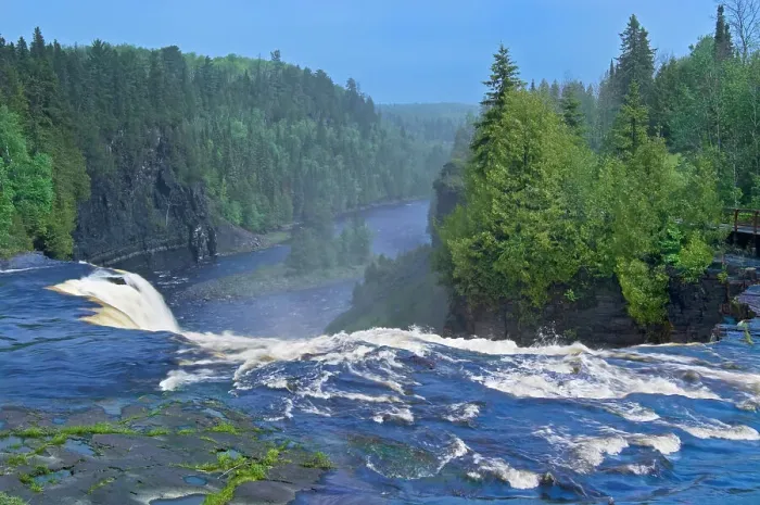 Framed Print : Kaministiquia River as it spills over Kakabeka Falls Kakabeka Falls Provincial Park, Ontario, Canada Framed Print : Kaministiquia River as it spills over Kakabeka Falls Kakabeka Falls Provincial Park, Ontario, Canada