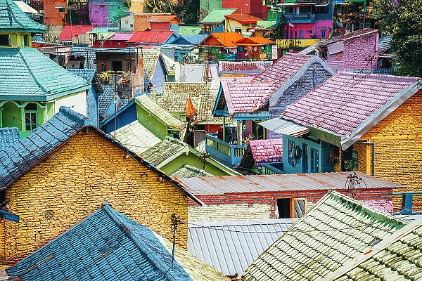 Kampung Warna-Warni Jodipan, the slum Village of Color in Malang, Indonesia