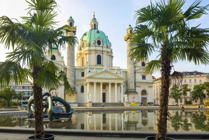 Framed Print : Karlskirche (Charles Church), Vienna, Austria Framed Print : Karlskirche (Charles Church), Vienna, Austria