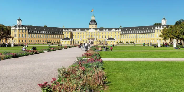 Framed Print : Karlsruhe Palace with Palace Square, Karlsruhe, Baden-Wurttemberg; Germany Framed Print : Karlsruhe Palace with Palace Square, Karlsruhe, Baden-Wurttemberg; Germany