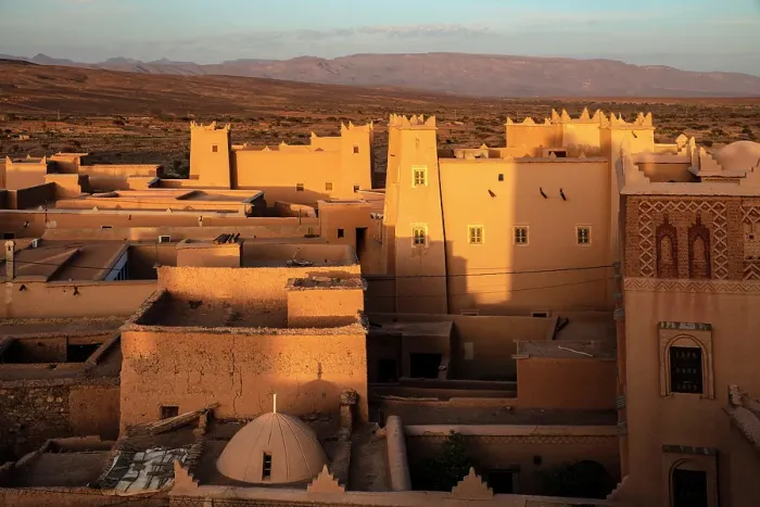 Framed Print : Kasbahs in the ancient town of Nkob, Morocco