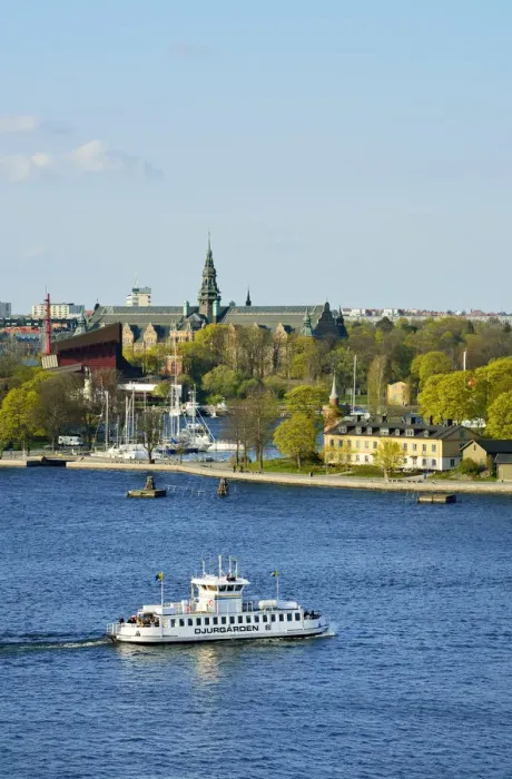Framed Print : Kastellholmen in the foreground and the Nordiska Musset and the Vasa Museet in Framed Print : Kastellholmen in the foreground and the Nordiska Musset and the Vasa Museet in