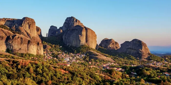 Framed Print : Kastraki Village at sunset, Meteora, Thessaly, Greece Framed Print : Kastraki Village at sunset, Meteora, Thessaly, Greece