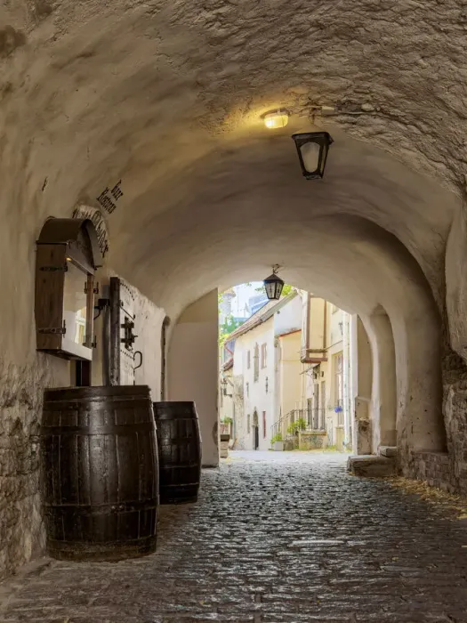 Framed Print : Katariina kaik, Saint Catherines Passage, Tallinn, Estonia