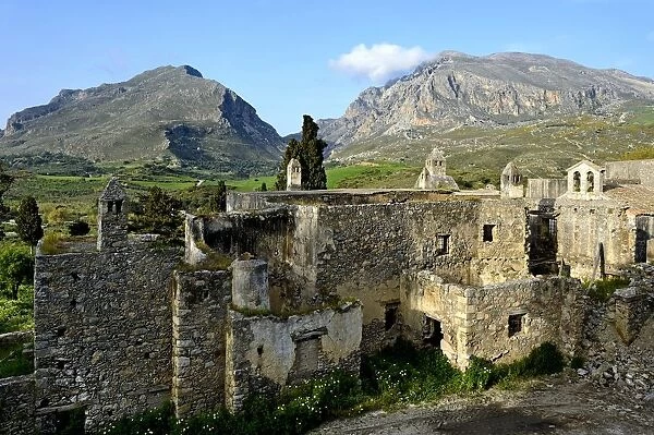 Kato monastery at Preveli, Crete, Greece, Europe