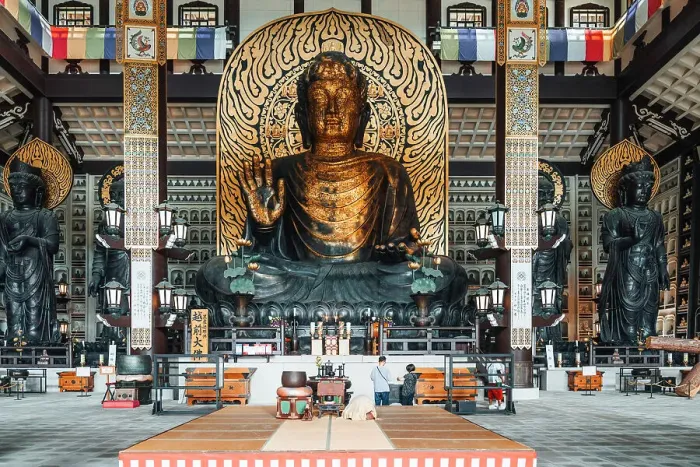 Framed Print : Katsuyama, Seidaiji Temple is home to the Echizen Great Buddha and 1, 281 smaller Buddha statues lining the walls of the Butsuden building. Japan Framed Print : Katsuyama, Seidaiji Temple is home to the Echizen Great Buddha and 1, 281 smaller Buddha statues lining the walls of the Butsuden building. Japan