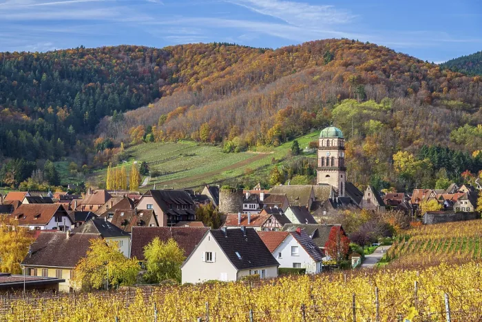 Framed Print : Kaysersberg, Haut-Rhin, Alsace, Grand Est, France