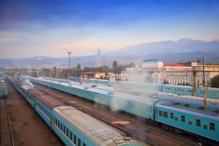 Framed Print : Kazakhstan, Almaty, Almaty Train Station Framed Print : Kazakhstan, Almaty, Almaty Train Station