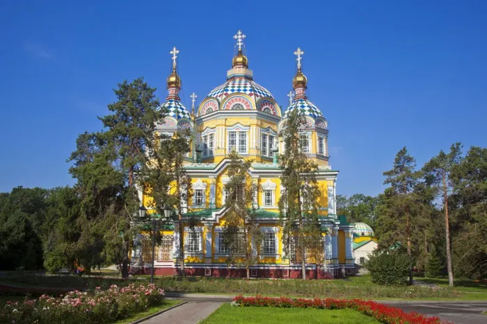 Framed Print : Kazakhstan, Almaty, Panfilov Park, Zenkov Cathedral previously known as Ascension Framed Print : Kazakhstan, Almaty, Panfilov Park, Zenkov Cathedral previously known as Ascension