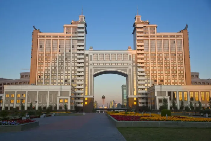 Framed Print : Kazakhstan, Astana, Nurzhol Bulvar - KazMunaiGas building home to the Oil and Gas Framed Print : Kazakhstan, Astana, Nurzhol Bulvar - KazMunaiGas building home to the Oil and Gas