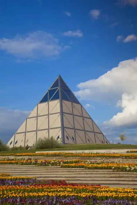 Framed Print : Kazakhstan, Astana, Palace of Peace and Reconciliation pyramid designed by Sir Norman Framed Print : Kazakhstan, Astana, Palace of Peace and Reconciliation pyramid designed by Sir Norman