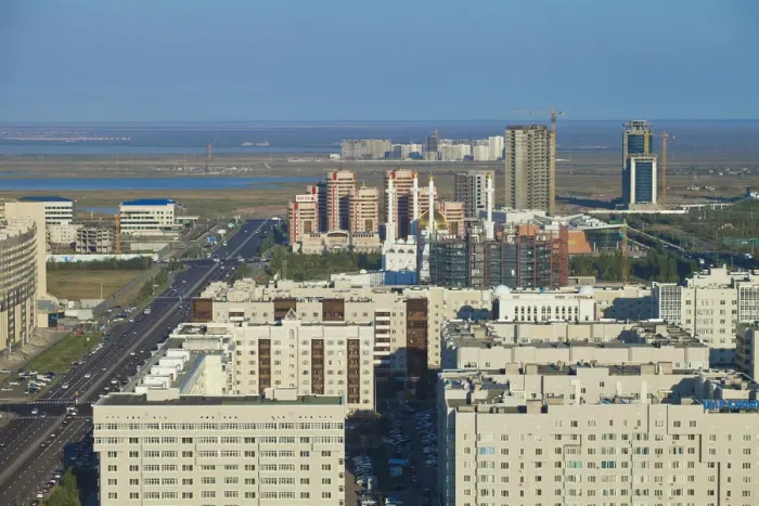 Framed Print : Kazakhstan, Astana, View of City Center Framed Print : Kazakhstan, Astana, View of City Center