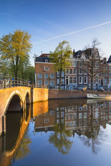 Framed Print : Keizersgracht canal at dawn, Amsterdam, Netherlands Framed Print : Keizersgracht canal at dawn, Amsterdam, Netherlands