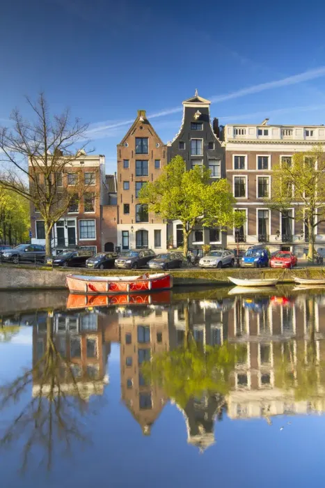 Framed Print : Keizersgracht canal at dawn, Amsterdam, Netherlands Framed Print : Keizersgracht canal at dawn, Amsterdam, Netherlands
