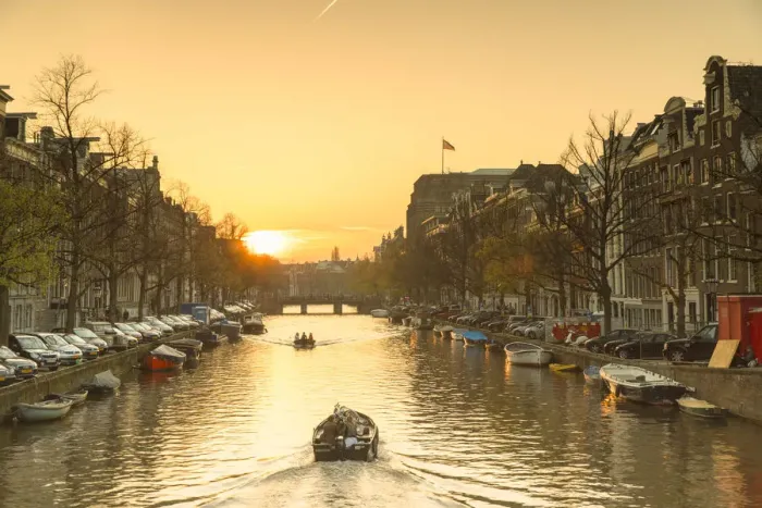 Framed Print : Keizersgracht canal at sunset, Amsterdam, Netherlands Framed Print : Keizersgracht canal at sunset, Amsterdam, Netherlands