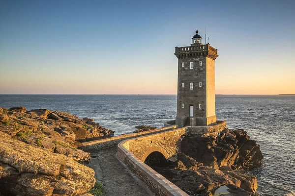 Kermorvan lighthouse. Le Conquet, Finistere, Brittany, France