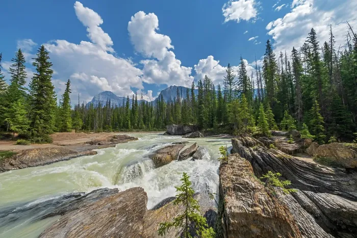 Framed Print : The Kicking Horse River formed by the erosion of the limestone rock that created The Natural Bridge. Yoho National Park, British Columbia, Canada Framed Print : The Kicking Horse River formed by the erosion of the limestone rock that created The Natural Bridge. Yoho National Park, British Columbia, Canada