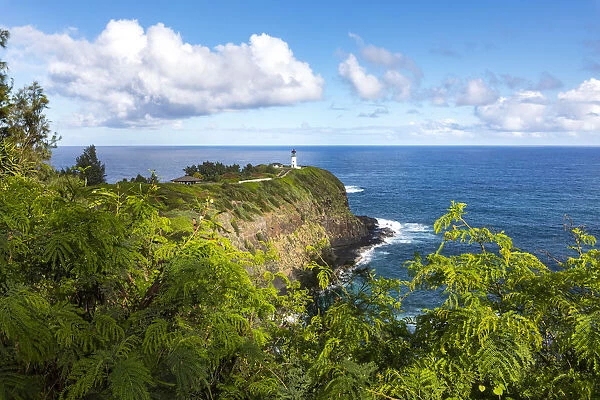 Kilauea lighthouse, Princeville, Kauai, Hawaii, USA