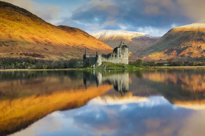 Framed Print : Kilchurne Castle Reflecting in Loch Awe, Argyll & Bute, Scotland Framed Print : Kilchurne Castle Reflecting in Loch Awe, Argyll & Bute, Scotland