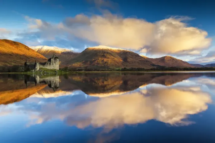 Framed Print : Kilchurne Castle Reflecting in Loch Awe, Argyll & Bute, Scotland Framed Print : Kilchurne Castle Reflecting in Loch Awe, Argyll & Bute, Scotland