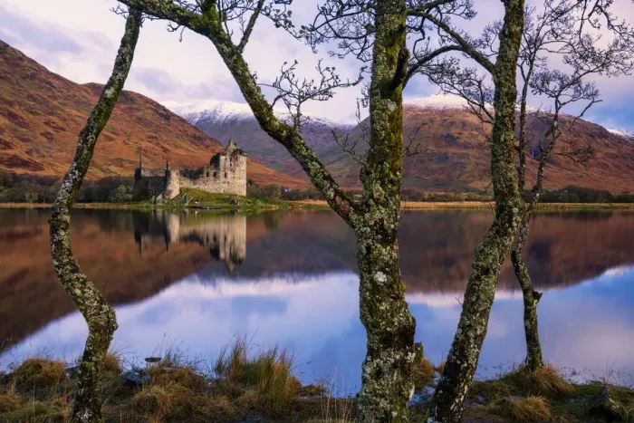 Framed Print : Kilchurne Castle Reflecting in Loch Awe, Argyll & Bute, Scotland Framed Print : Kilchurne Castle Reflecting in Loch Awe, Argyll & Bute, Scotland