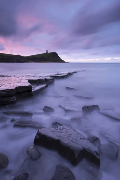 Framed Print : Kimmeridge Bay at dawn, Jurassic Coast, Dorset, England. Autumn (November) Framed Print : Kimmeridge Bay at dawn, Jurassic Coast, Dorset, England. Autumn (November)
