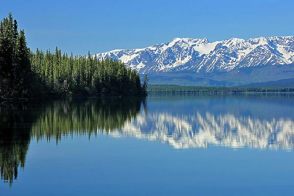 Kinaskan Lake and Coast Mountains, near Tatogga on the Stewart-Cassiar Highway, British Columbia, Canada