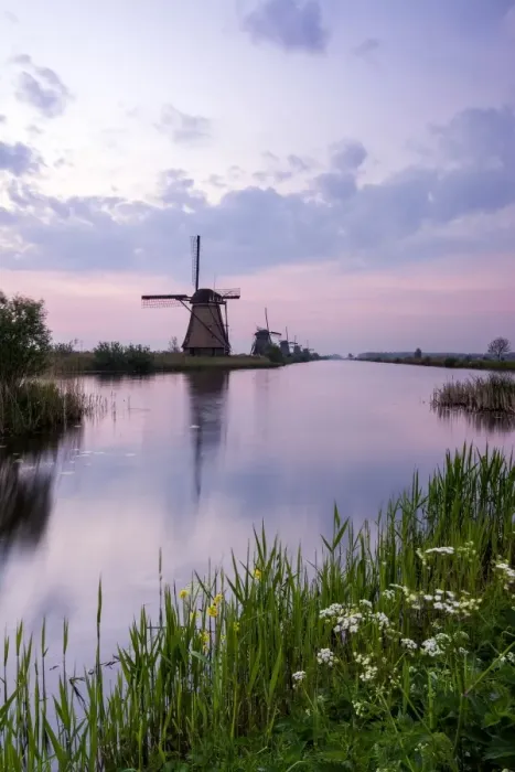 Framed Print : Kinderdijk, Molenwaard - Holland