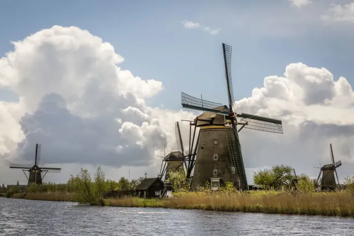 Framed Print : Kinderdijk, windmills in Holland, world heritage site Framed Print : Kinderdijk, windmills in Holland, world heritage site