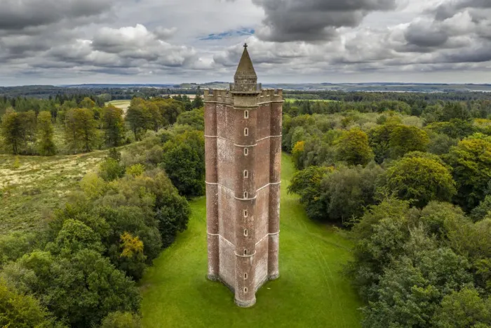 Framed Print : King Alfreds Tower near Stourhead, Somerset, England. Autumn (September) 2020 Framed Print : King Alfreds Tower near Stourhead, Somerset, England. Autumn (September) 2020